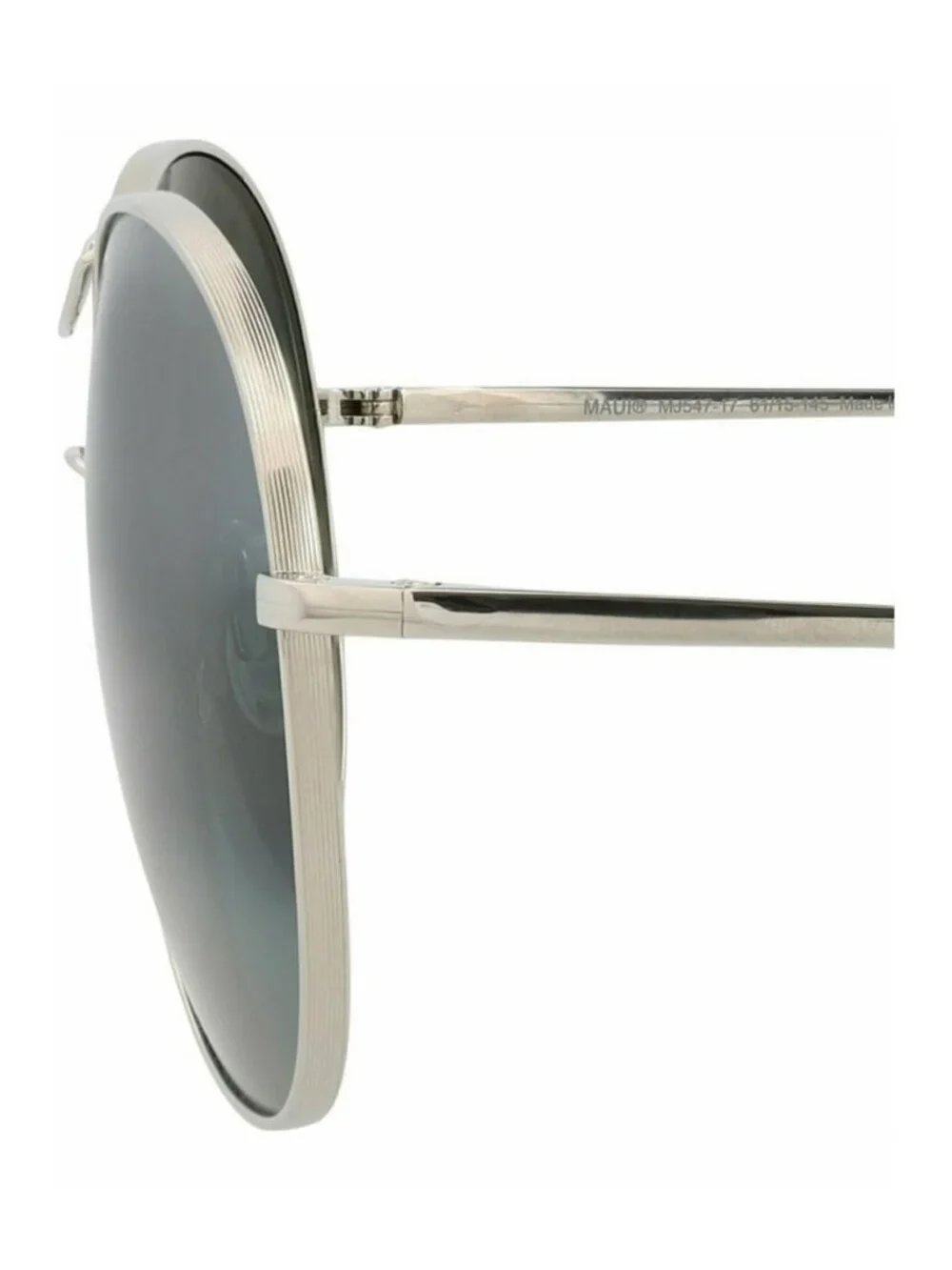 New Maui Jim Womens Round/Oval Silver Silver Grey Fashion Designer Sunglasses